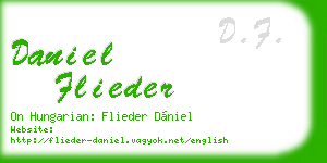daniel flieder business card